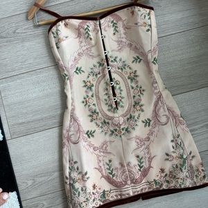 With Jean mini dress